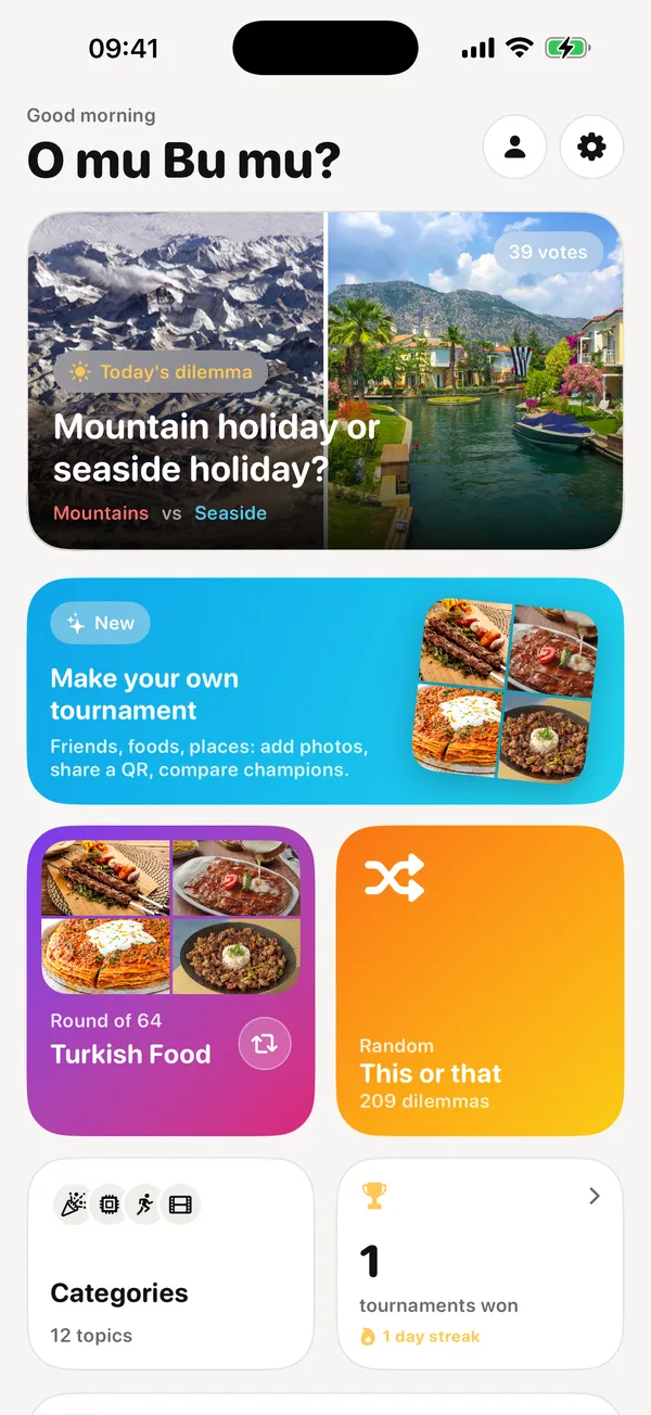 Your topic, your photos
