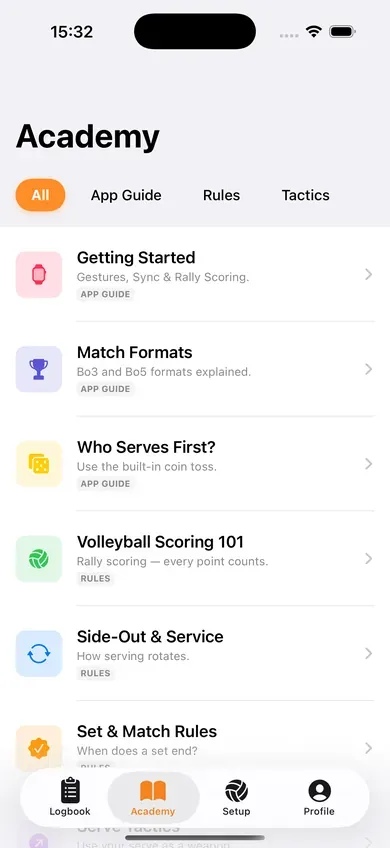 Learn the rules in the app